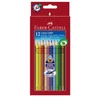 *24729 SZÍNESCERUZA 12 FABER Castell Grip GUMIS 112412