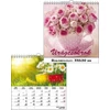 Kép 1/2 - *48153 FALINAPTÁR 2025 Virágcsokrok T-Calendar 33*33cm spirálozott