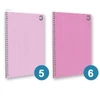 Kép 3/3 - *51727 FÜZET spirál A4 T-Creativ Color kockás 70lap egyszínű