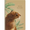 Kép 5/6 - *53763 FÜZET spirál A5  SHKOLYARYK "Wild Nature" 96l kockás keményfedeles