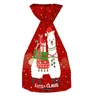 Kép 1/3 - *54865 MIKULÁS TASAK XL Lama, Saanta Claus, Snowman Lizzy 200*370 pir.celofán