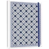 Kép 1/3 - FÜZET SPIRÁL 17*24 cm Victoria's Journal pontozott, gumírozott,rejtett spirál (kék csempés, P1115-0084)
