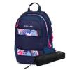 Hátitáska OXI Sport Flowers kék+tolltartó  8-39725E