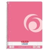 Kép 3/3 - FÜZET spirál A4 HERLITZ kockás 80l  CB x.book színes (pink, 11365590)