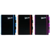 FÜZET spirál A4 PUKKA PAD Neon black project book 5reg.= PP 100l gumis