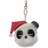 Kép 2/2 - KULCSTARTÓ/TÁSKADÍSZ plüss karácsonyi cica/panda