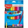 Kép 1/3 - SZÍNES CERUZA 18 MAPED ColorPeps trió+/1neon/