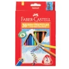Kép 1/3 - SZÍNES CERUZA 30 FABER Castell Junior trió+hegyező 116530