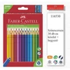 SZINESCERUZA 30 FABER Castell Junior trió+hegyező 116530