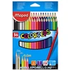 Kép 1/3 - SZÍNES CERUZA 36 MAPED ColorPeps trió / 3neon+1arany+1ezüst szin/