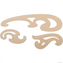 VONALZÓ készlet GÖRBE  2. kicsi GAMA