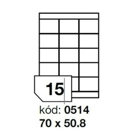 ETIKETT A4 70*50mm JAC 25iv/csom