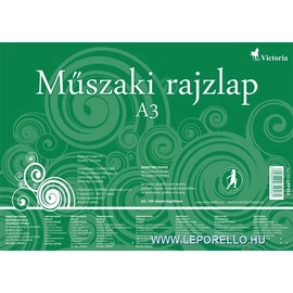*02485 RAJZLAP A3 műszaki famentes 1 ív 180gr