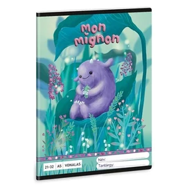 *06597 FÜZET A5 ARS UNA vonalas 21-32 vegyes minta