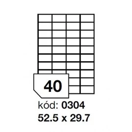 ETIKETT A4 52.5*29.7mm RF 25iv/csom