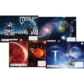 *13019-025 FÜZETBORITÓ A5 T-Crea mintás (Universe'26, N12069TUV)