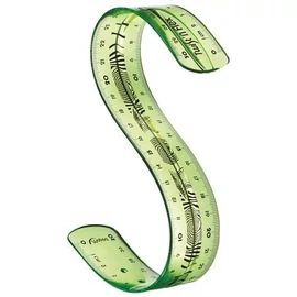 *16434 VONALZÓ egyenes 30cm MAPED törhetetlen "Twist n Flex", hajlitható