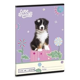 *18353-006 FÜZET A5 ARS UNA 1.oszt 14-32  vegyes minta (Cute Animals-Aussie, 01.09084)