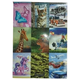 *18844 NOTESZ A6 papirfedelü Zátonyi szines lapos általános