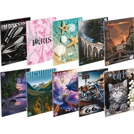 *24610 FÜZET A4 T-CREA  vonalas  81-32  vegyes mintás