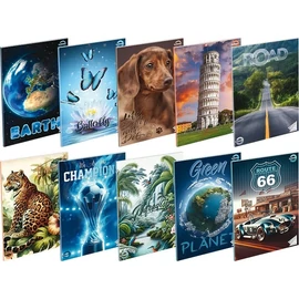 *24611 FÜZET A4 T-CREA  kockás 87-32  vegyes mintás