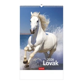 *24868 FALINAPTÁR 2026 Lovak T094-07 spirálozott  22*33cm