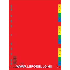 REGISZTERES ELV. A4  A-Z  szines müa. Donau D77261