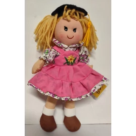 *26080 BALLAGÓ LÁNY rózsaszín ruhában, textil