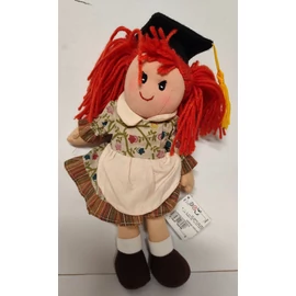 *26082 BALLAGÓ LÁNY vörös hajú, kötényruhában