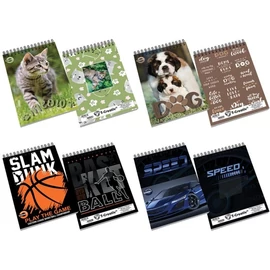 *29699 NOTESZ spirál A6 T-CREATIV 40lap mintás #=