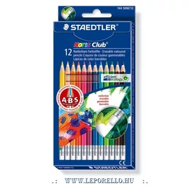 *30282 SZÍNES CERUZA 12 STAEDTLER 144 Noris Club radíros, törésbiztos 14450NC12