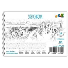 *31901 VÁZLATFÜZET B5-32lap famentes VICTORIA