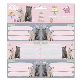 *32611-008 FÜZETCIMKE ARS UNA 3X6db=18db-os vegyes (Cute Animals-Tea Party, 15.20154)