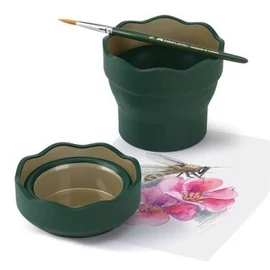 *32656-003 ECSETTÁL összecsukható FABER-CASTELL Clic&amp;Go (sötétzöld, FC181520)