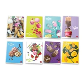 *32923 FÜZET A4 PIGNA kockás 50lap Ice cream