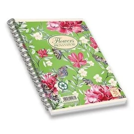 *32929 FÜZET spirál A5 PIGNA Nature Flowers kockás 60lap