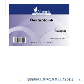 ÁTÍRÓTÖMB VEGYKEZELT A6   2*50 Victoria