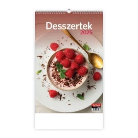 *33517 FALINAPTÁR 2025 recept Desszertek T094-14 spirálozott  22*33cm