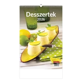 *33517 FALINAPTÁR 2026 recept Desszertek T094-14 spirálozott  22*33cm