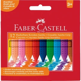 *33908 ZSÍRKRÉTA 12 FABER Castell JUMBO GRIP törölhető 122540/243012