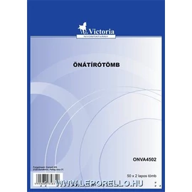 ÁTIRÓTÖMB VEGYKEZELT A4   2*50 VICTORIA
