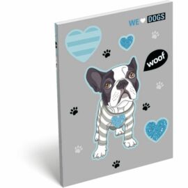 *34906 NOTESZ A7 papírfedelű LIZZY We Love Dogs Woof