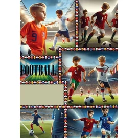 *35250 FÜZET A5 CONCARD mintás 32l = # fóliázott boritóval