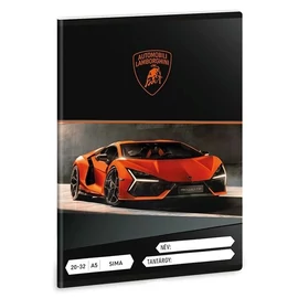 *35474 FÜZET A5 ARS UNA sima 20-32  Lamborghini