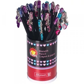 GRAFIT BRUNNEN kerek fekete fa, színes üveg szivecske dísszel 102732802