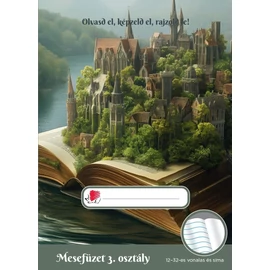 *38161-002 FÜZET Olvasónapló 3.oszt. SÜNI 12-32 mesefüzet (nyitott könyv, 7500130008)