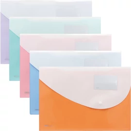 *40873 IRATTASAK A4+ Deli PP patentos Macaron színes FC 5506
