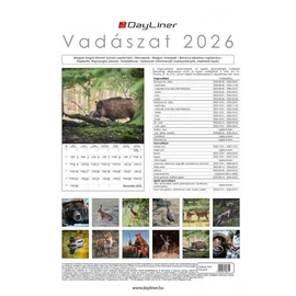 *41670 FALINAPTÁR 2026 Vadászat Dayliner spirálozott FA-VA-B4 22*33cm