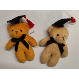 BALLAGÁSI PLÜSS álló maci kulcstartóval 12cm