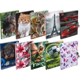 *42438 EMLÉKKÖNYV A5 T-Creativ lakatos keményfedelű